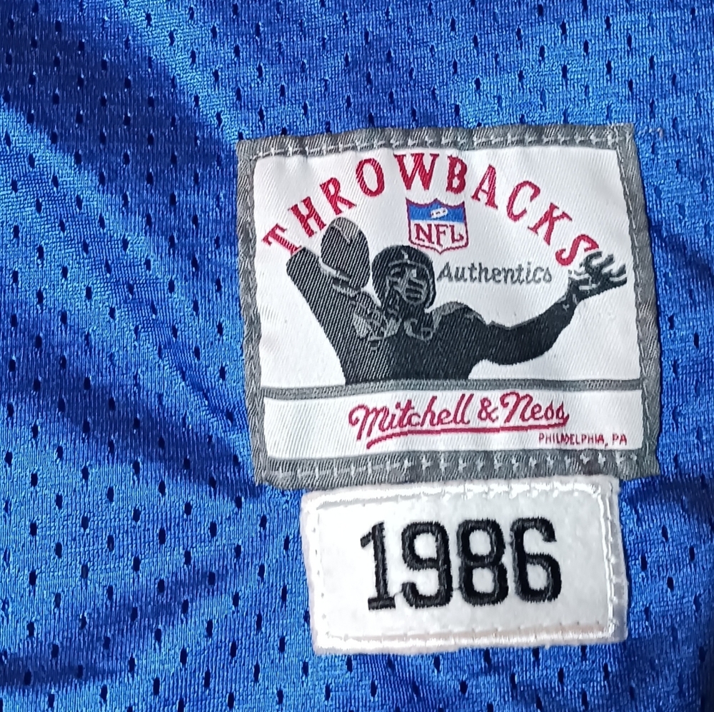 Mitchell & Ness Blue And Red Throwback Jersey L.T… - image 6